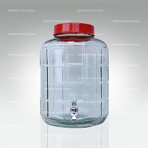 Бутыль (банка) стеклянный GL-70/18 л с краником оптом и по оптовым ценам в Ростове-на-Дону