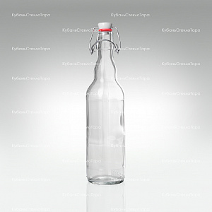 Бутылка «Бугельная» 0,500 л. (прозрачная) стеклянная с пробкой оптом и по оптовым ценам в Ростове-на-Дону