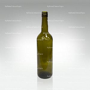 Бутылка 0,750 Бордо оливковая ВИНТ(30) стекло оптом и по оптовым ценам в Ростове-на-Дону