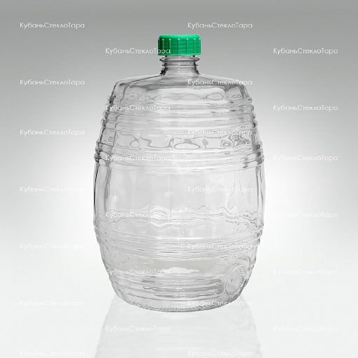 Бутыль 10,0 л Бочонок (прозрачный) стеклянный оптом и по оптовым ценам в Ростове-на-Дону