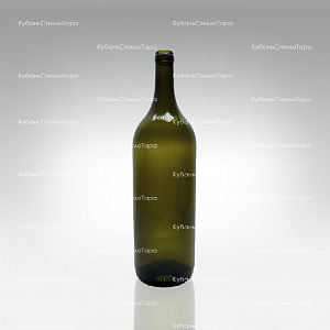 Бутылка 1,0  Бордо оливковая стекло оптом и по оптовым ценам в Ростове-на-Дону