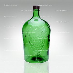 Винная бутылка 5 л (38) зеленая стекло оптом и по оптовым ценам в Ростове-на-Дону